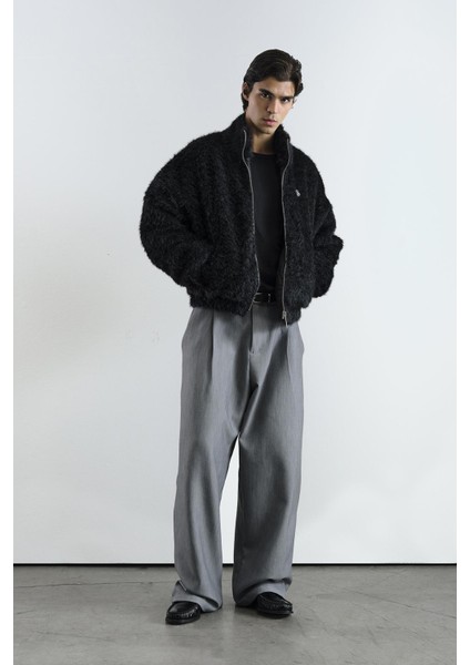 Fermuarlı Siyah Kürk Ceket fiyatları