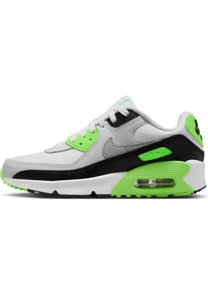 Air Max 90 Unisex Leather Sneaker Hakiki Deri Günlük Spor Ayakkabı Beyaz