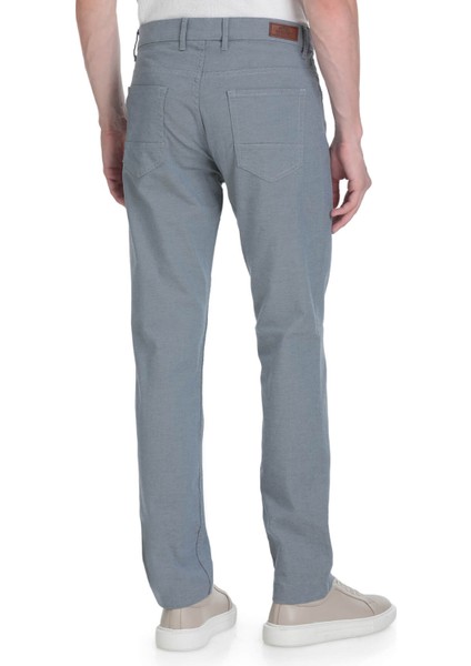 Lacivert Regular Fit Pamuklu 5 Cep Kanvas Pantolon