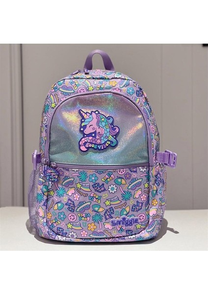 Avustralya Smiggle Okul Çantası Sınıf 1-6 Öğrenci Omuz Çantası Çocuk Okul Çantası Karikatür Omuz Sırt Çantası Büyük Kapasiteli Seyahat Çantası (Yurt Dışından)