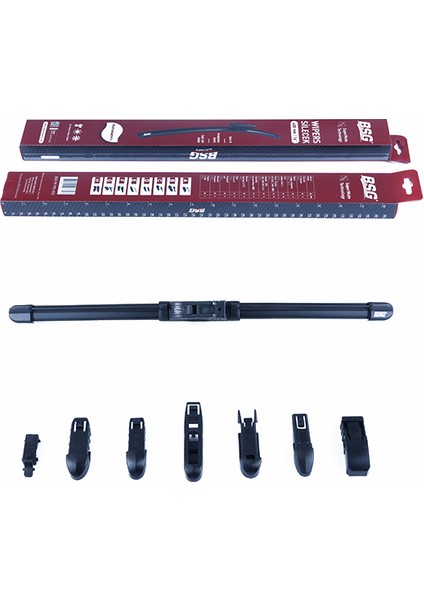 Bsg 99-992-002 Bm Sılecek Süpürgesı Ön 400MM (Adet) Muz Tıpı Unıversal 8 Aparatlı