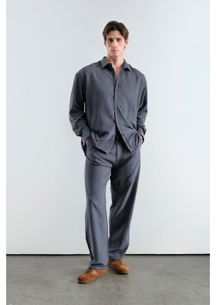 Efektli Modal Antrasit Gömlek fırsatları