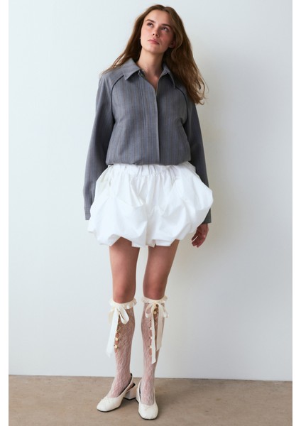 Marsmelov Çiçek Desenli Fiyonklu File Külotlu Çorap fiyatları