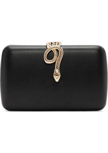 Kadın Siyah Aksesuar Detaylı Uzun Zincir Askılı Mini Abiye Portföy Çanta 25WBD295818 modelleri