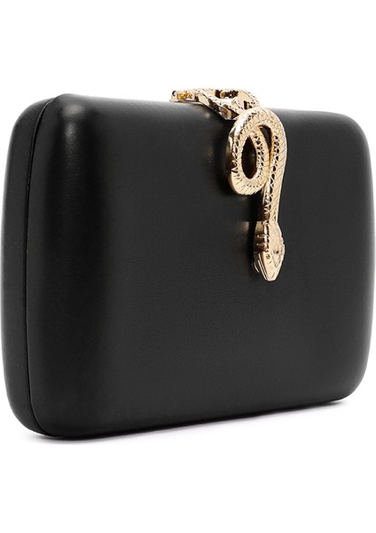 Kadın Siyah Aksesuar Detaylı Uzun Zincir Askılı Mini Abiye Portföy Çanta 25WBD295818 indirimleri