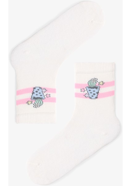 Çok Renkli Kız Çocuk Retro Vibes 4lü Soket Çorap fırsatları