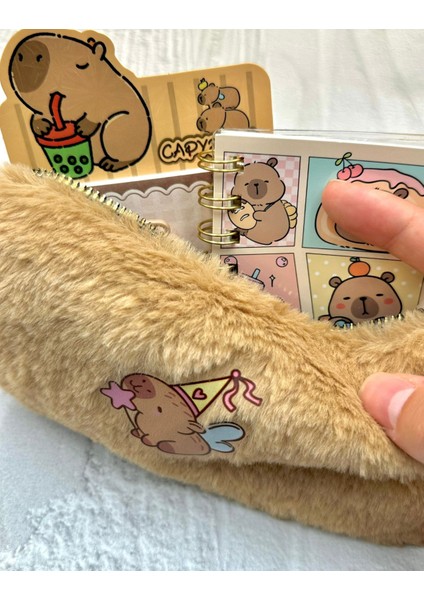 Tatlı Melek Capybara Pofuduk Peluş Çanta Kahverengi / Kalemlik / Toparlayıcı / Kalem Kutu fiyatları