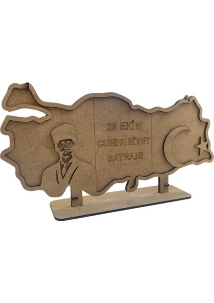 29 Ekim Cumhuriyet Bayramı Temalı Ahşap Masa Üstü Boyama Etkinliği – Kendin Yap ve Tasarla – Demonte fiyatları