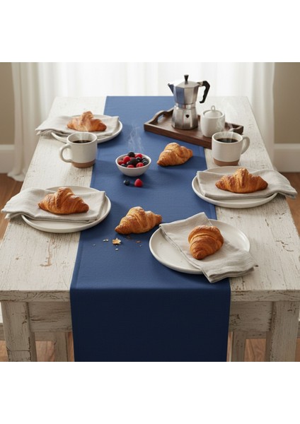 1 Adet Pamuk Polyester Karışımlı Yıkanabilir Kumaş Runner 37X136 cm modelleri