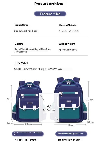 Ilkokul Öğrencileri Okul Çantası Erkekler ve Kadınlar Yeni Bir, Iki, Üç, Dört, Beş Çocuk Omuzları Sırt Çantası Altıncı Sınıf Su Geçirmez (Yurt Dışından) fiyatları