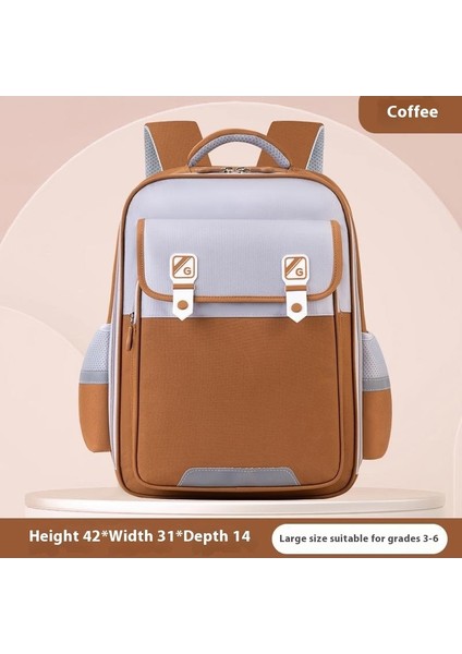 Yeni Ilkokul Öğrencileri Okul Çantası Hafif Yük Azaltma Omurga Koruma Su Geçirmez Büyük Kapasiteli Çocuk Omuz Çantası 1-6 Sınıflar (Yurt Dışından)