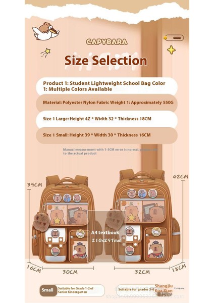 Kapi Bara Çocuklar Kızlar Ilkokul Öğrencileri Okul Çantası Bir Üç Ila Altı Sınıflar Büyük Kapasiteli Kızlar (Yurt Dışından) fiyatları