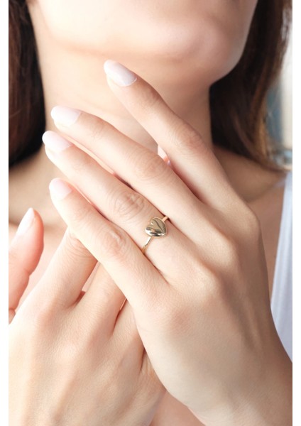 Asil 14 Ayar Kalpli altın yüzük YZK3685