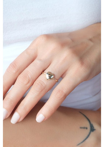 Asil 14 Ayar Kalpli altın yüzük YZK3685 modelleri