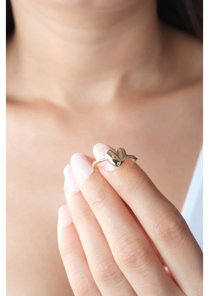 Asil 14 Ayar Kalpli altın yüzük YZK3685 indirimleri