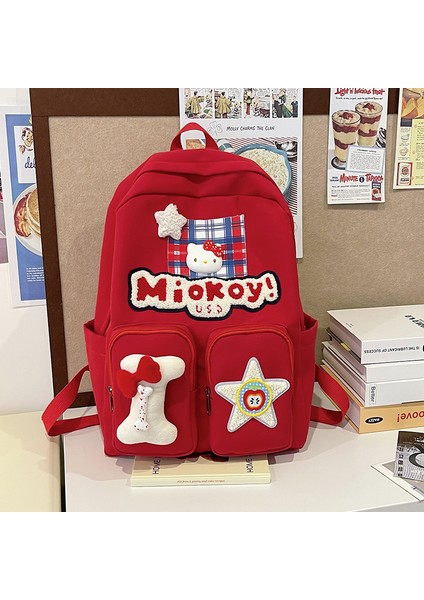 2025 Ortaokul ve Lise Öğrencilerinin Yeni Kore Versiyonu Okul Çantası Büyük Kapasiteli Yüksek Değerli Kız Sırt Çantası Omuz Çantası Öğrenci Okul Çantası (Yurt Dışından)