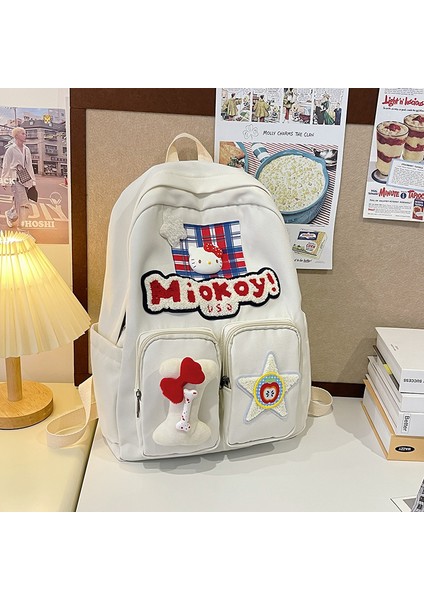 2025 Ortaokul ve Lise Öğrencilerinin Yeni Kore Versiyonu Okul Çantası Büyük Kapasiteli Yüksek Değerli Kız Sırt Çantası Omuz Çantası Öğrenci Okul Çantası (Yurt Dışından)