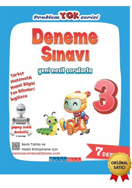 Resmi ve Orijinal Satıcı 3. Sınıf Tüm Dersler Deneme Sınavı