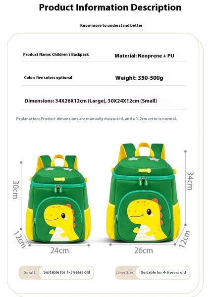Yeni Anaokulu Karikatür Okul Çantası Erkek ve Kadın Sevimli Çocuk Çocuk Omuz Çantası (Yurt Dışından) fiyatları