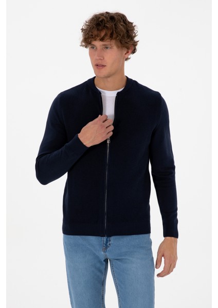 Erkek Lacivert Hırka (Triko) 50313721-VR033