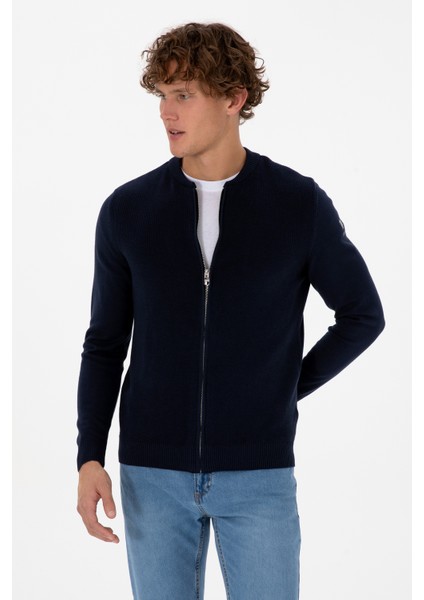 Erkek Lacivert Hırka (Triko) 50313721-VR033 modelleri