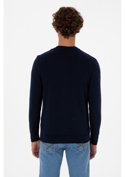 Erkek Lacivert Hırka (Triko) 50313721-VR033 indirimleri