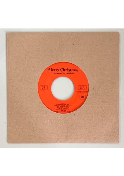 Merry Christmas 45 Lik Plak (Orjinal Dönem Baskı)