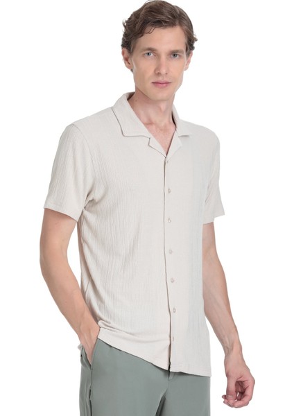 Taş Regular Fit Apaş Yaka Gömlek