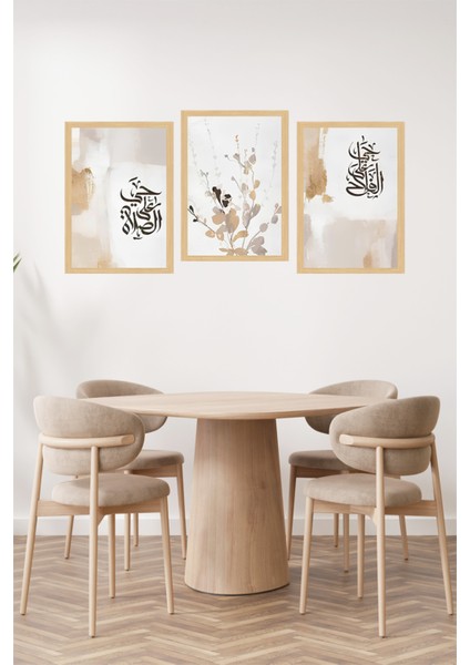 🖼️ Minimal ve Anlam Yüklü Çerçeve Görünümlü 3’lü Tablo Seti 🌟 CRVS1086 13 x 17 fiyatları