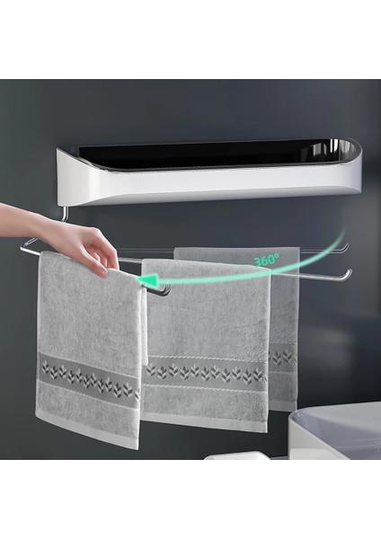 Santkuee Duvara Monte Banyo Rafı Matkap Olmadan Depolama Rafı Banyo Aksesuarları Için Mutfak Organizatör, B (Yurt Dışından) fırsatları