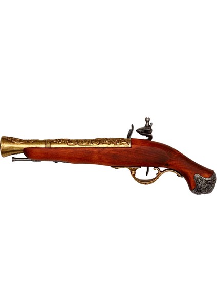 Denix Dekoratif Replika Çakmaklı Tabanca 36 Cm, Ingiltere 18. Yüzyıl modelleri
