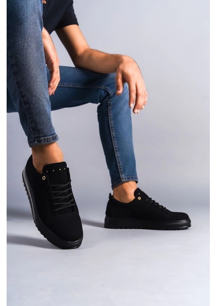 SLW152 Cool Bağcıklı Süet Erkek Günlük Spor Klasik Ayakkabı Sst - Siyah fiyatları