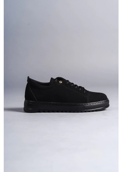 SLW152 Cool Bağcıklı Süet Erkek Günlük Spor Klasik Ayakkabı Sst - Siyah fırsatları