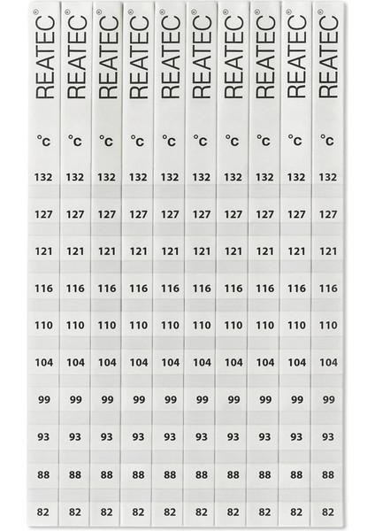 Sıcaklık Ölçüm Etiketi – Termal Renk Değişimli – 193 ˚C - 254 ˚C – Endüstriyel Isı Göstergesi – 10’lu / 100’LÜ Seçenekli fırsatları