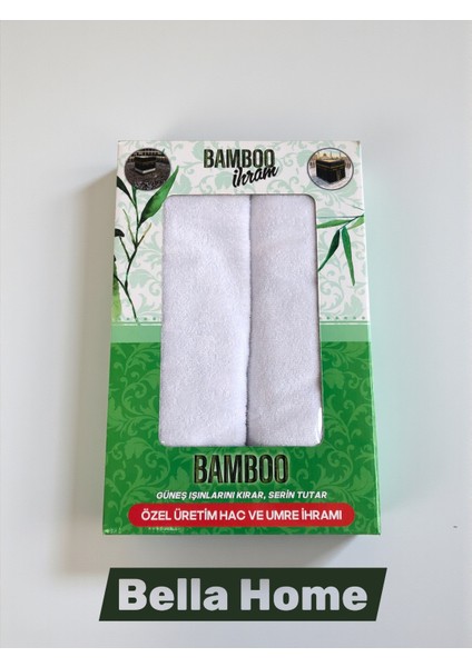 Bamboo Ihram Takımı - 110 x 220 - %100 Bambu - 1250GR. - Lüks Kutulu fiyatları
