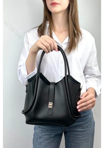 Yavrulu Yumuşak Deri Ayarlanabilir Askılı Kadın Çanta Siyah,67 modelleri