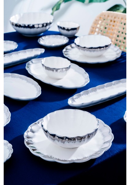 Marlene Silver 6 Kişilik 37 Parça Kahvaltı Takımı