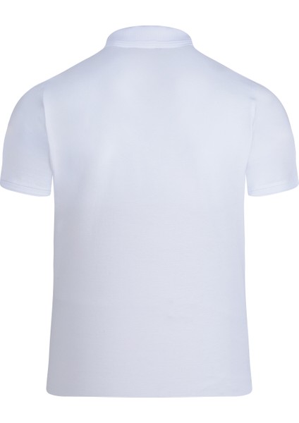 Beyaz Regular Fit 100% Pamuk Polo Yaka Tişört modelleri