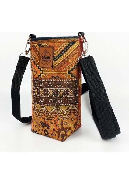 El Yapımı Etnik Kilim Desenli Termos Matara Kılıfı modelleri
