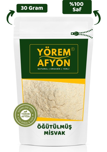 Yörem Afyon %100 Saf Misvak Ağaçlarının Elde Edilen Yenebilir Öğütülmüş Misvak Tozu (Salvadora Persica) | 30GR.