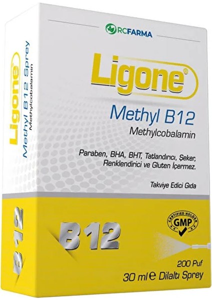 Asfstore Ligone Methyl B12 Dilaltı Sprey 30 ml
