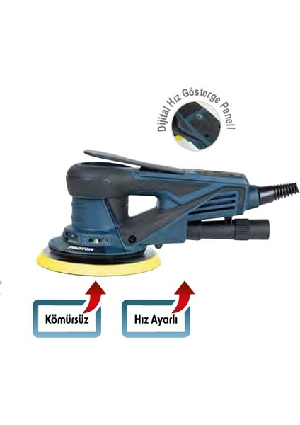 Pr 315 E Orbital / Eksantrik Zımpara Makinası 350 Watt