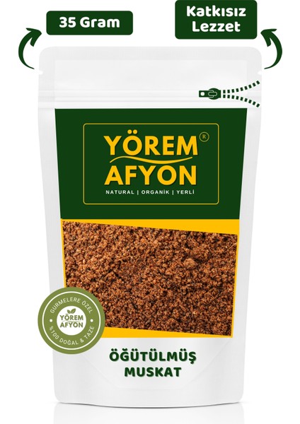 Yörem Afyon Keskin Aromalı Mutfakların Vazgeçilmezi %100 Saf Öğütülmüş Muskat Tozu (Myristica Fragrans) | 35GR.