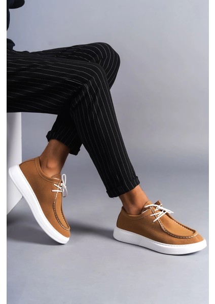 SLW170 Tornado Bağcıklı Süet Erkek Günlük Spor Klasik Ayakkabı Sbt - Taba modelleri