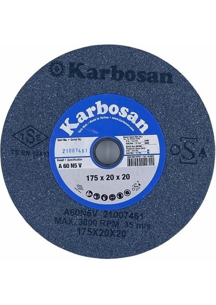 Karbosan 175X20X20 60 Kum Nk Taşlama Taşı