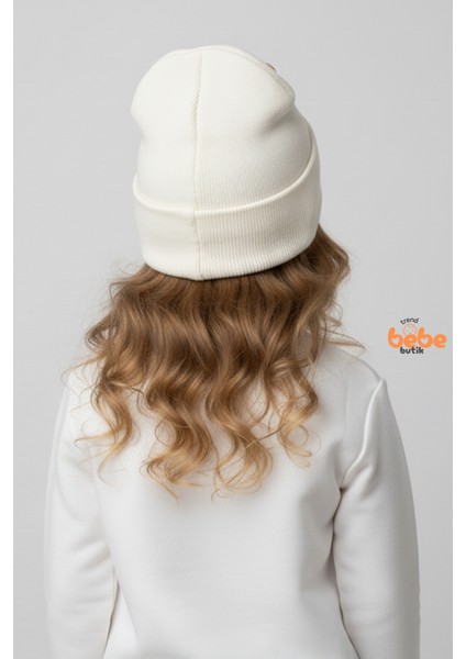 Peluş Ayıcık Detaylı Kız Çocuk Triko Bere – Yumuşak Triko Kışlık Şapka | Pamuklu Örgü Beanie Modeli modelleri
