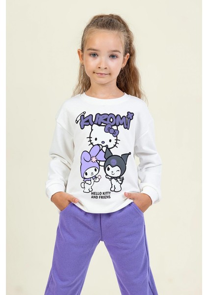 Kız Çocuk Kuromi Eşofman Takım 3-8 Yaş Lila fiyatları
