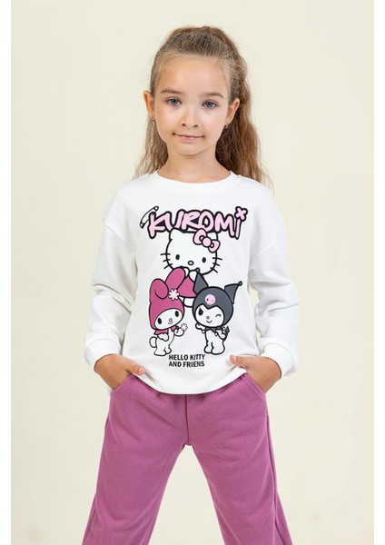 Kız Çocuk Kuromi Eşofman Takım 3-8 Yaş Fuşya fiyatları