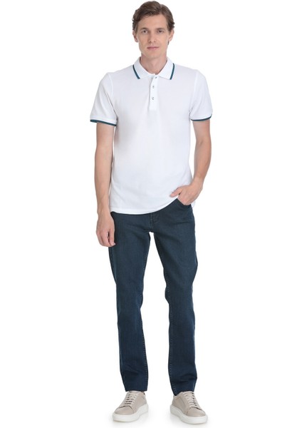 Beyaz Regular Fit 100% Pamuk Polo Yaka Rayon Tişört fiyatları