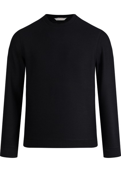 Siyah Regular Fit Bisiklet Yaka Sweatshirt modelleri